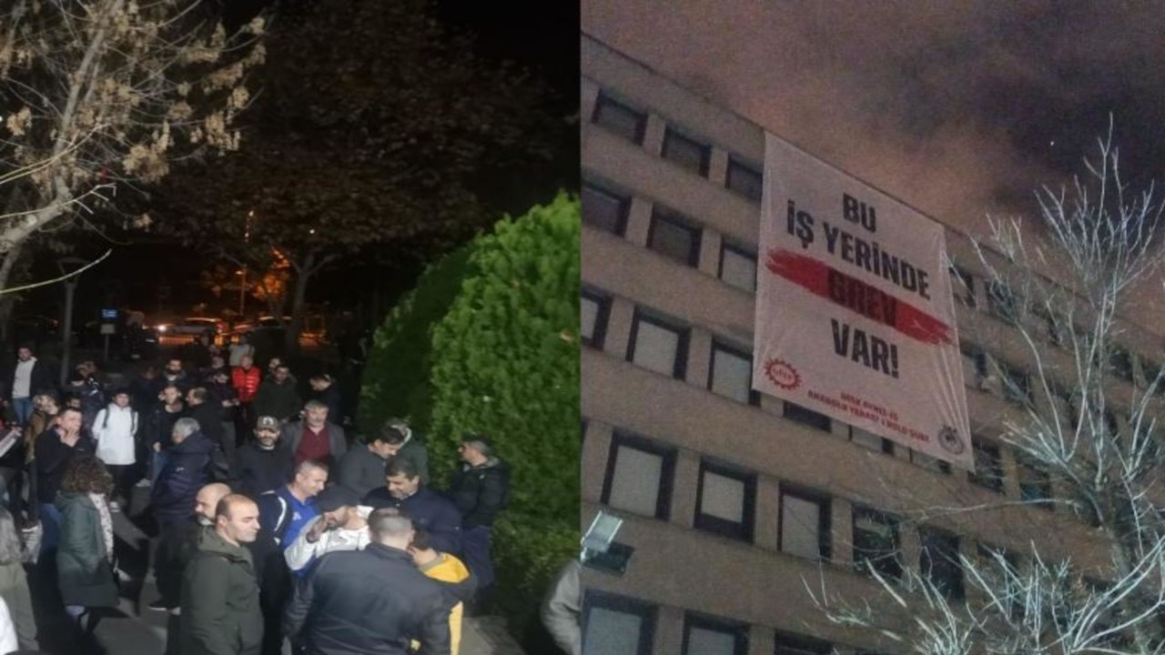 Kadıköy’de grev 1 dakika sürdü: İşçiler pankart astı, sendika genel merkezi imzayı attı